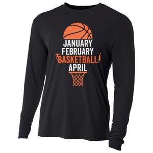 January February Basketball April College March Basketball Cooling Performance Long Sleeve Crew