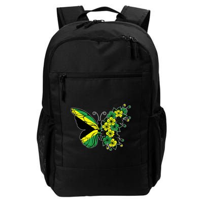 Jamaican Flag Butterfly Gift Jamaica Patriotic Great Gift Backpack