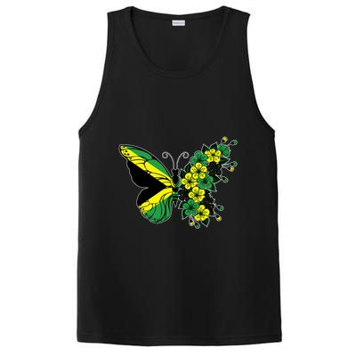 Jamaican Flag Butterfly Gift Jamaica Patriotic Great Gift PosiCharge Competitor Tank