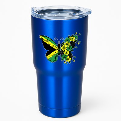 Jamaican Flag Butterfly Gift Jamaica Patriotic Great Gift Tumbler