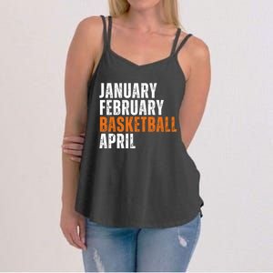 January February Basketball April Madness Women's Strappy Tank