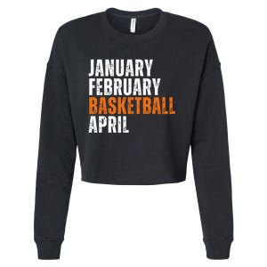 January February Basketball April Madness Cropped Pullover Crew