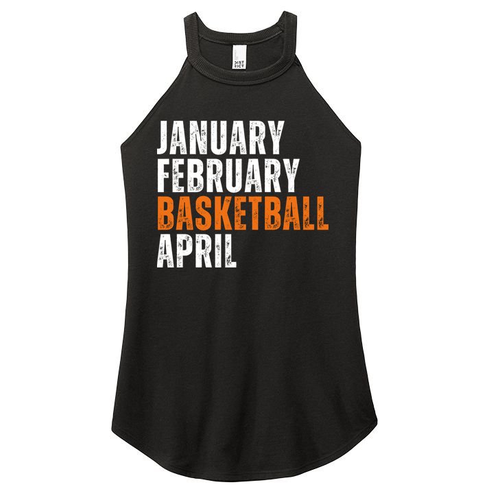 January February Basketball April Madness Women's Perfect Tri Rocker Tank