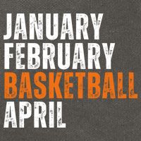 January February Basketball April Madness Cotton Canvas Backpack