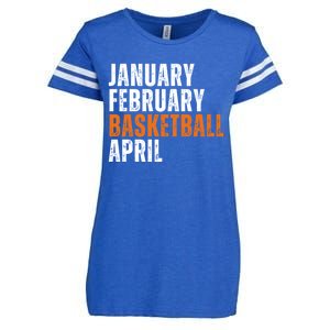 January February Basketball April Madness Enza Ladies Jersey Football T-Shirt