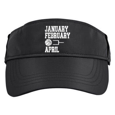 January February Basketball April Funny Basketball Season Adult Drive Performance Visor