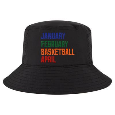 January February Basketball April Funny Basketball Season Cool Comfort Performance Bucket Hat