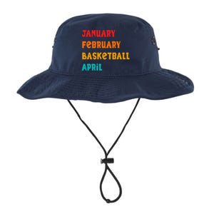 January February Basketball April Funny Basketball Season Legacy Cool Fit Booney Bucket Hat