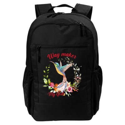 Jesus Flower Butterfly Hummingbird Faith Christian God Backpack