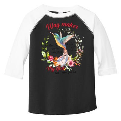 Jesus Flower Butterfly Hummingbird Faith Christian God Toddler Fine Jersey T-Shirt