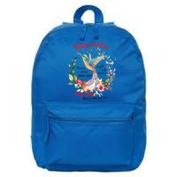 Jesus Flower Butterfly Hummingbird Faith Christian God 16 in Basic Backpack