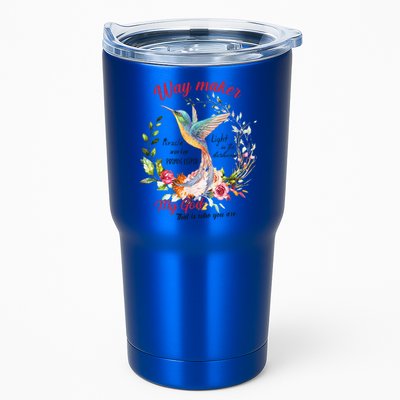 Jesus Flower Butterfly Hummingbird Faith Christian God Tumbler