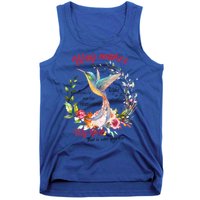 Jesus Flower Butterfly Hummingbird Faith Christian God Tank Top