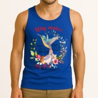 Jesus Flower Butterfly Hummingbird Faith Christian God Tank Top