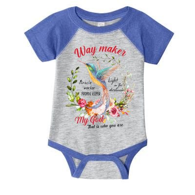 Jesus Flower Butterfly Hummingbird Faith Christian God Infant Baby Jersey Bodysuit