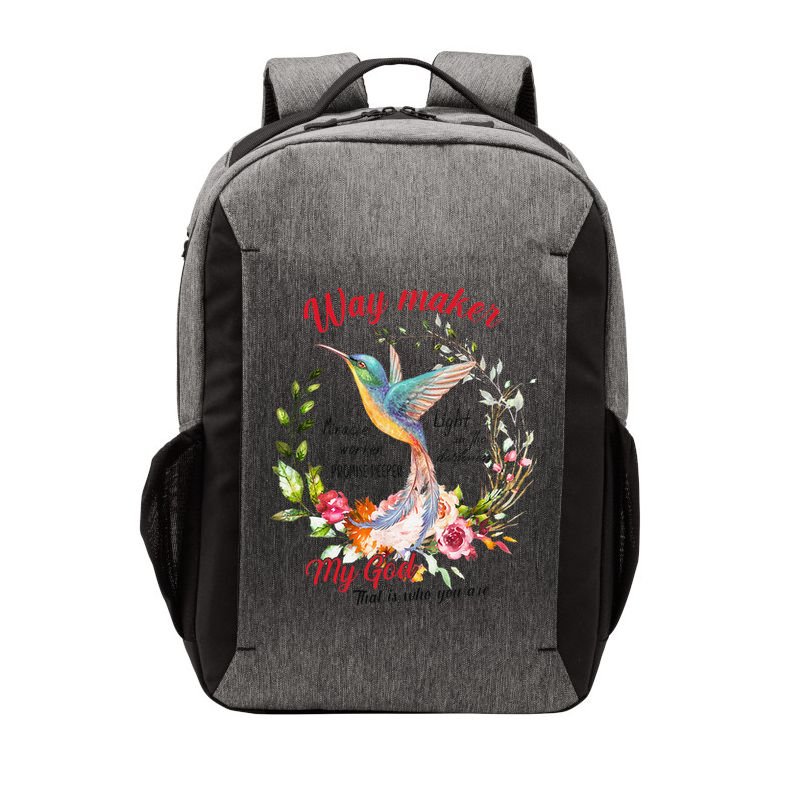 Jesus Flower Butterfly Hummingbird Faith Christian God Vector Backpack