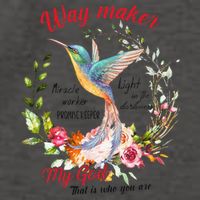 Jesus Flower Butterfly Hummingbird Faith Christian God Vector Backpack