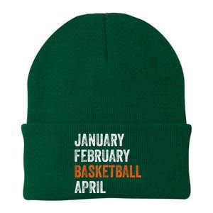 January February Basketball April Madness College Knit Cap Winter Beanie