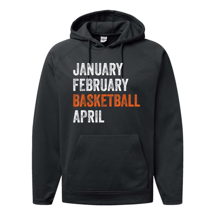 January February Basketball April Madness College Performance Fleece Hoodie