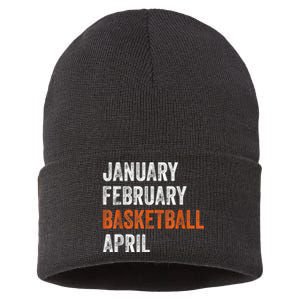 January February Basketball April Madness College Sustainable Knit Beanie