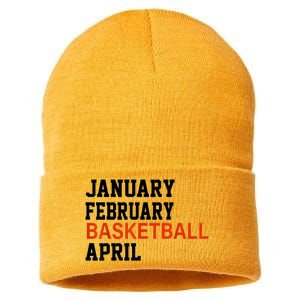 January February Basketball April Madness College Sustainable Knit Beanie