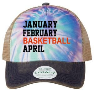 January February Basketball April Madness College Legacy Tie Dye Trucker Hat