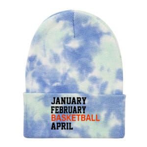 January February Basketball April Madness College Tie Dye 12in Knit Beanie