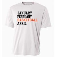 January February Basketball April Madness College Cooling Performance Crew T-Shirt