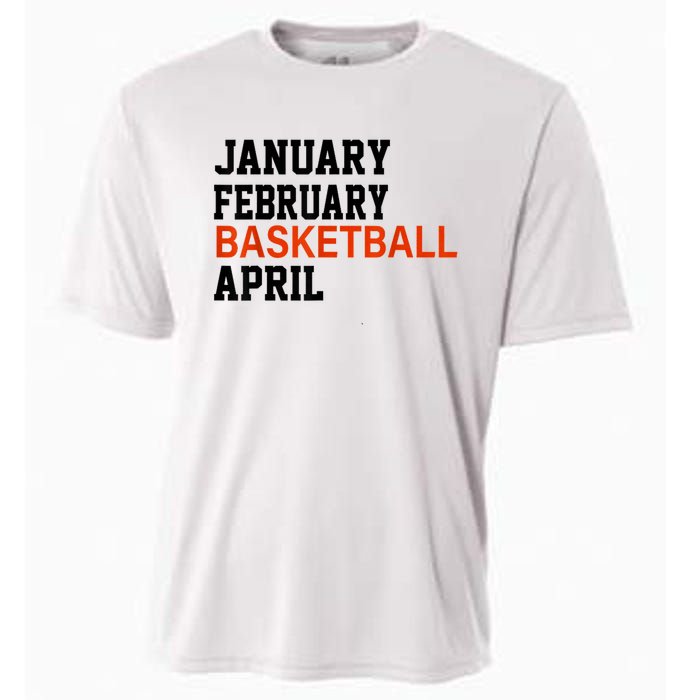 January February Basketball April Madness College Cooling Performance Crew T-Shirt