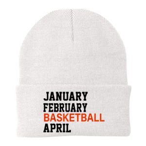 January February Basketball April Madness College Knit Cap Winter Beanie