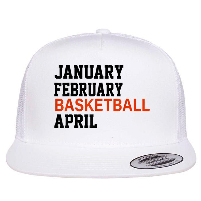 January February Basketball April Madness College Flat Bill Trucker Hat