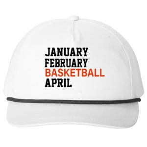 January February Basketball April Madness College Snapback Five-Panel Rope Hat