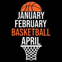 January February Basketball April March College Basketball Flat Bill Trucker Hat