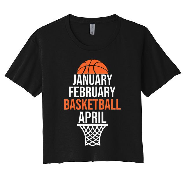 January February Basketball April March College Basketball Crop Top
