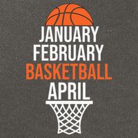 January February Basketball April March College Basketball Cotton Canvas Backpack
