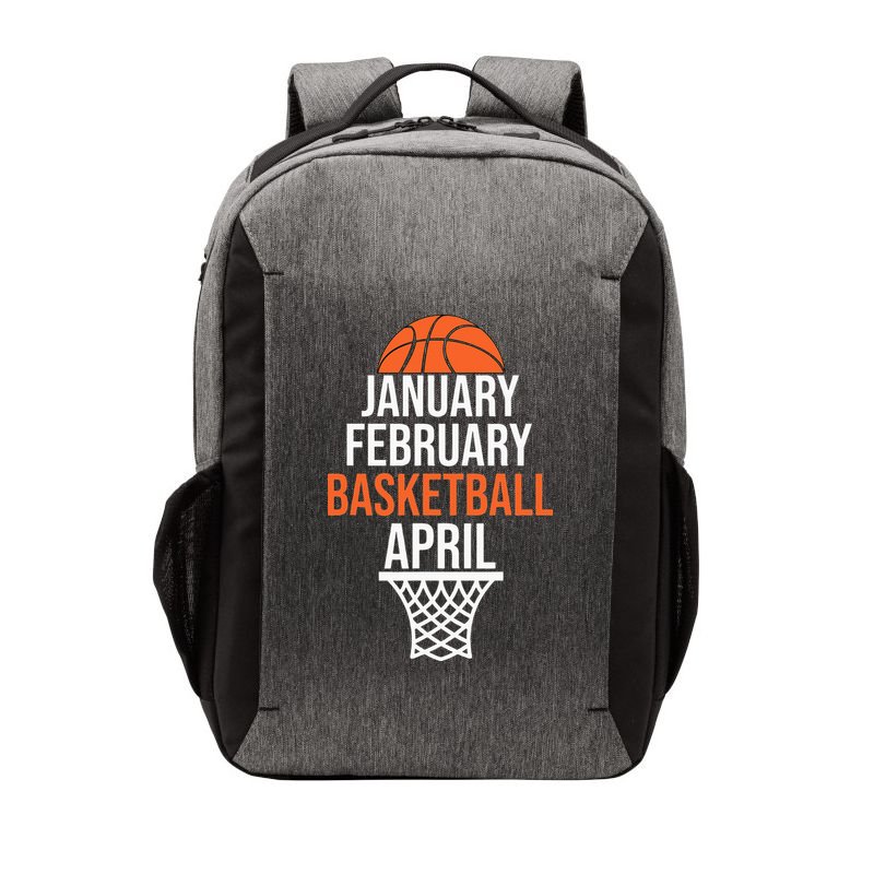 January February Basketball April March College Basketball Vector Backpack