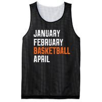 January February Basketball April Mesh Reversible Basketball Jersey Tank