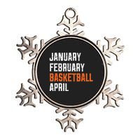 January February Basketball April Metallic Star Ornament