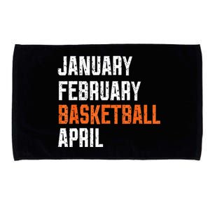 January February Basketball April Microfiber Hand Towel