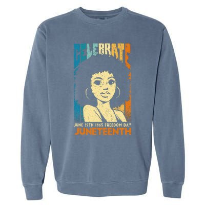 Juneteenth Freedom Breaking Every Chain Since 1865 Garment-Dyed Sweatshirt