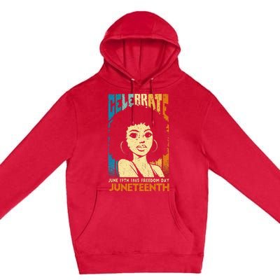 Juneteenth Freedom Breaking Every Chain Since 1865 Premium Pullover Hoodie