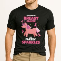 Just Fightin Breast Cancer And Fartin Sparkles Unicorn Funny Performance Shirt