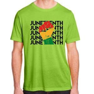 Juneteenth Fist Black Pride Adult ChromaSoft Performance T-Shirt