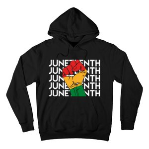 Juneteenth Fist Black Pride Hoodie