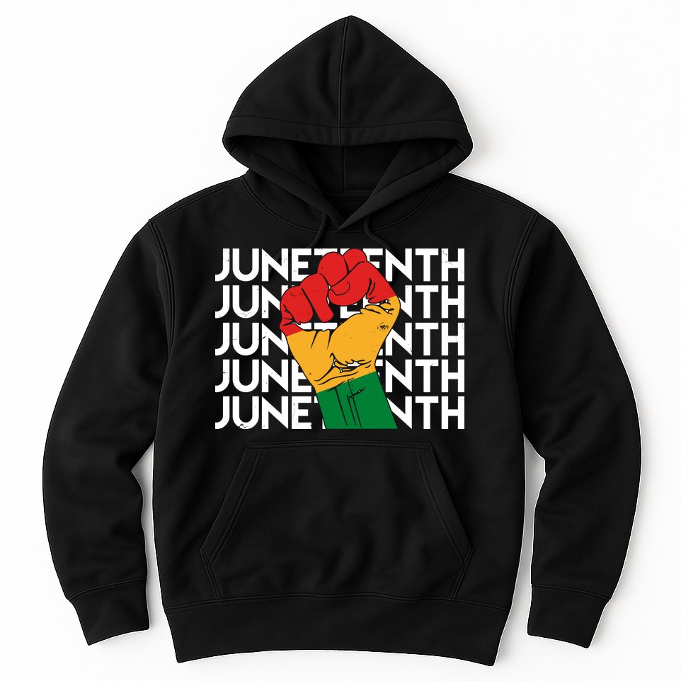 Juneteenth Fist Black Pride Hoodie