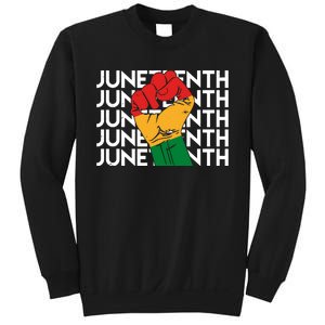 Juneteenth Fist Black Pride Sweatshirt