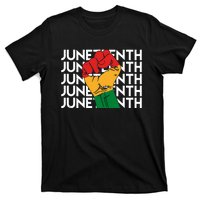 Juneteenth Fist Black Pride T-Shirt