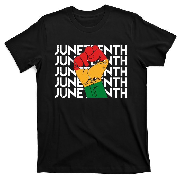 Juneteenth Fist Black Pride T-Shirt