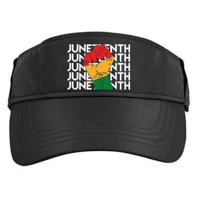 Juneteenth Fist Black Pride Adult Drive Performance Visor