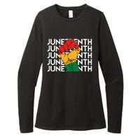 Juneteenth Fist Black Pride Womens CVC Long Sleeve Shirt